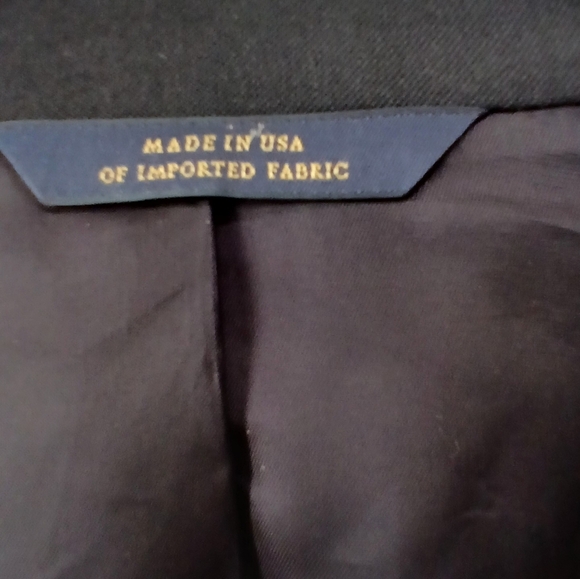 Brooks Brothers 100% Wool "1818 Regent" Black Blazer USA Mens Size 44L Classic - Picture 4 of 9
